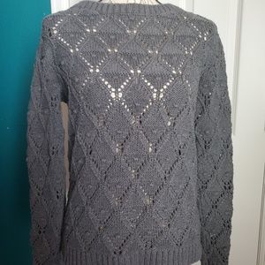 Tommy Hilfiger Womens Crochet Sweater